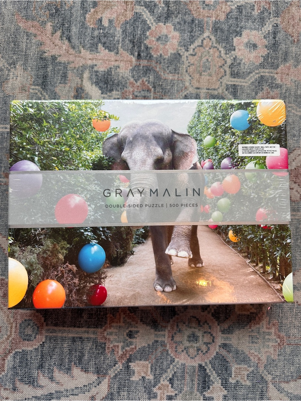 Gray Malin Reversible 500 Piece Puzzle Elephants Giraffes BNIP